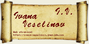 Ivana Veselinov vizit kartica